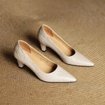Coralie Genuine Leather Heels