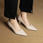 Coralie Genuine Leather Heels