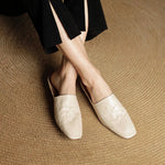 Mila Genuine Leather Mules