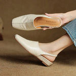 Svella Genuine Leather Slingbacks