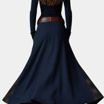 Elegant Long Vintage Checkered Marlis Dress