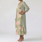 AMELIE SOFT GARDEN MIDI DRESS