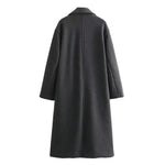 Josie Double-Breasted Long Coat