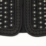 Jane Mirror Embroidered Boho Vest