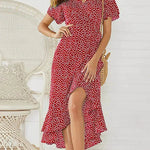 Valeria Floral V-Neck Maxi Dress