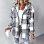 Clara Plaid Hooded Shacket