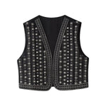 Jane Mirror Embroidered Boho Vest