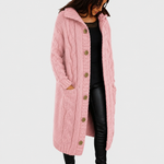 Lily Long Cable-Knit Cardigan