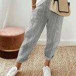 Sutton Striped Wide-Leg Pants