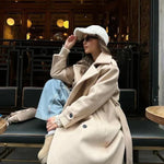 Josie Double-Breasted Long Coat