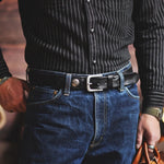 Ranchland Leather Cowskin Belt