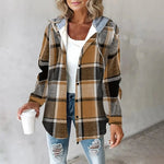 Clara Plaid Hooded Shacket