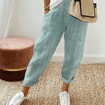 Sutton Striped Wide-Leg Pants