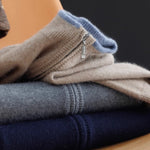 Rowan Cashmere-Wool Zip-Up Sweater