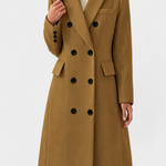Hazel Double-Breasted Long Coat