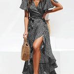 Valeria Floral V-Neck Maxi Dress