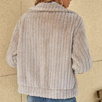 Kate Fluffy Zip-Up Teddy Jacket