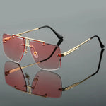 Dalton Rimless Square Sunglasses