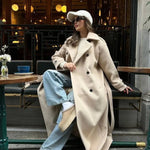 Josie Double-Breasted Long Coat