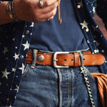 Ranchland Leather Cowskin Belt