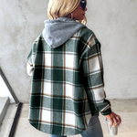 Clara Plaid Hooded Shacket