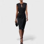 Mirev Fitted Midi Dress