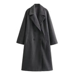 Josie Double-Breasted Long Coat