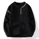 Levi Frayed Crewneck Knit Sweater