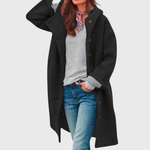 Freya Hooded Long Teddy Coat