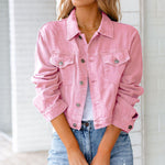 Gwen Cropped Denim Jacket