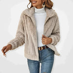 Tessa Zip-Up Fluffy Fleece Jacket