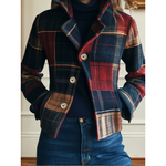 Mara Patchwork Plaid Cropped Jacket