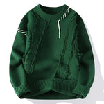 Levi Frayed Crewneck Knit Sweater