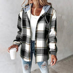 Clara Plaid Hooded Shacket