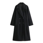 Josie Double-Breasted Long Coat