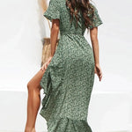 Valeria Floral V-Neck Maxi Dress