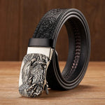 Harland Split Leather Western Buckle Belt
