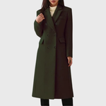 Hazel Double-Breasted Long Coat