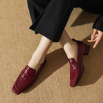 Sylvie Genuine Leather Heels