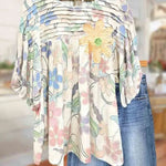 PRIMROSE FLORAL APPLIQUÉ BLOUSE