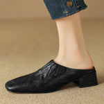 Pela Genuine Leather Mules