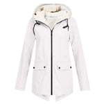 Anna Fleece-Lined Hooded Rain Jacket
