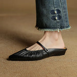 Zella Genuine Leather Mules