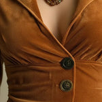 Camelia Long Velvet Blazer Style Dress