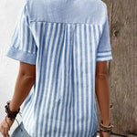 Lila | Soft Striped Blouse