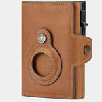 Leather Magnet Wallet Anti-Scam - Cross & Crown