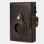 Leather Magnet Wallet Anti-Scam - Cross & Crown