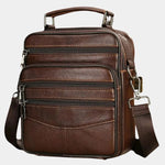 Leather Men's Shoulder Bag - Cross & Crown