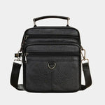 Leather Men's Shoulder Bag - Cross & Crown