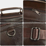 Leather Men's Shoulder Bag - Cross & Crown